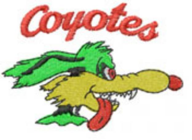 Picture of COYOTES Machine Embroidery Design