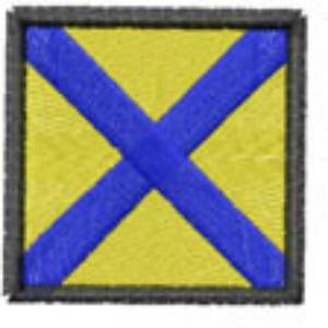 Picture of NAVY FLAG 5 Machine Embroidery Design