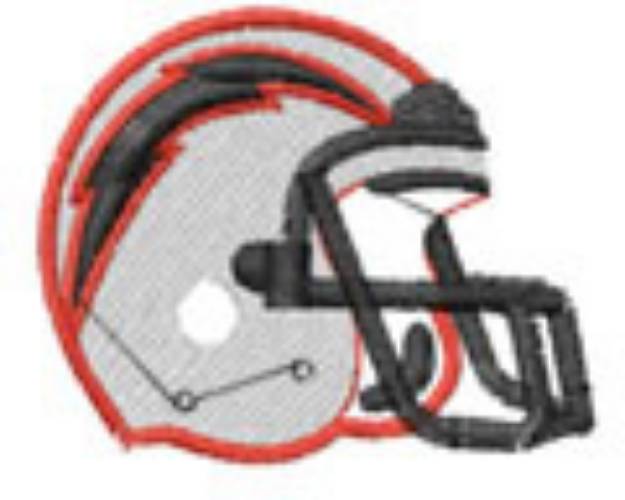 Picture of FOOTBALL HELMET Machine Embroidery Design