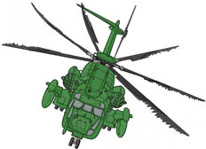 APACHE HELICOPTER Machine Embroidery Design