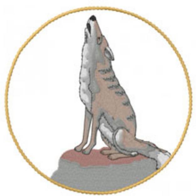 Picture of HOWLING WOLF Machine Embroidery Design