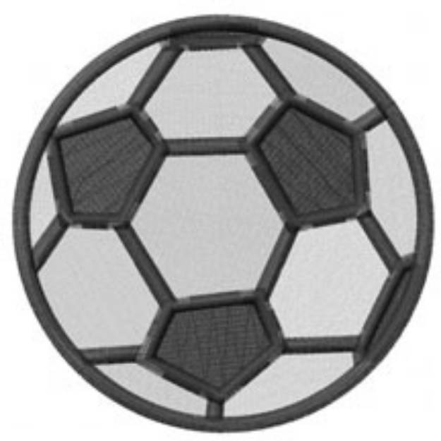 Picture of SOCCER BALL Machine Embroidery Design
