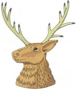 Picture of ELKS HEAD Machine Embroidery Design