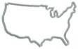 Picture of U.S. MAP OUTLINE Machine Embroidery Design