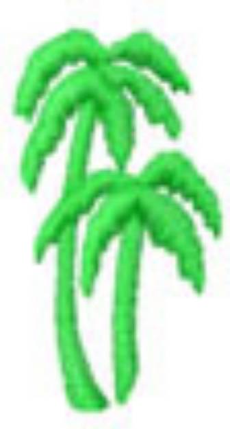 Picture of 2 PALM TREES Machine Embroidery Design