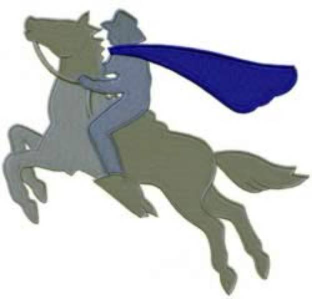 Picture of CAPED RIDER LARGE Machine Embroidery Design