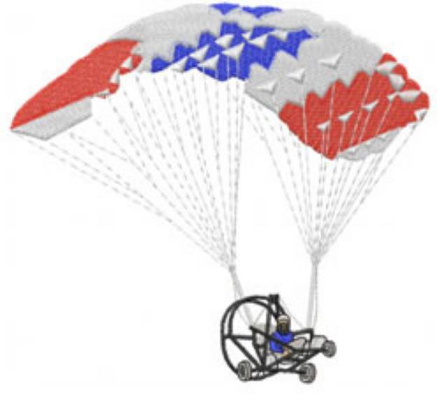 Picture of POWERED PARACHUTE Machine Embroidery Design
