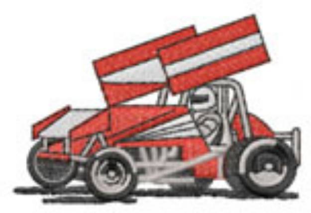 Picture of SPRINT CAR Machine Embroidery Design