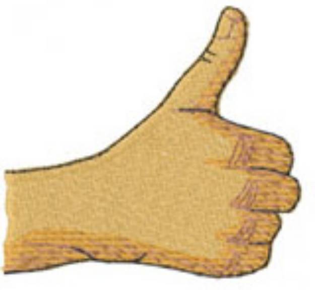 Picture of THUMBS UP Machine Embroidery Design