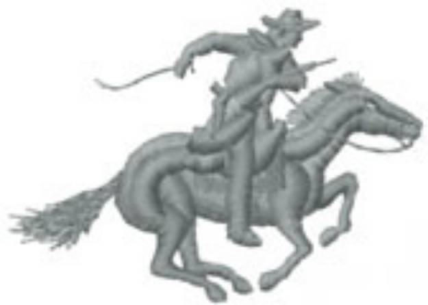 Picture of PONY EXPRESS RIDER Machine Embroidery Design