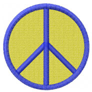 PEACE SIGN Machine Embroidery Design