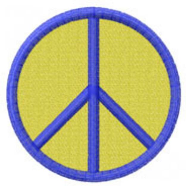 Picture of PEACE SIGN Machine Embroidery Design