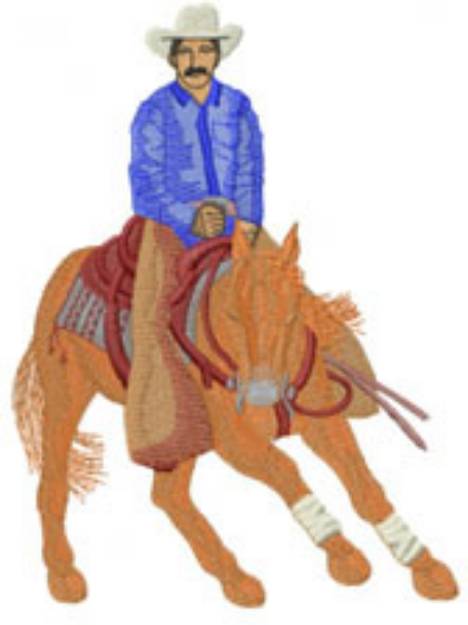 Picture of CUTTING HORSE NO.4 Machine Embroidery Design