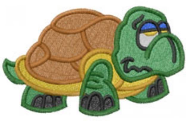 Picture of Tired Turtle Machine Embroidery Design