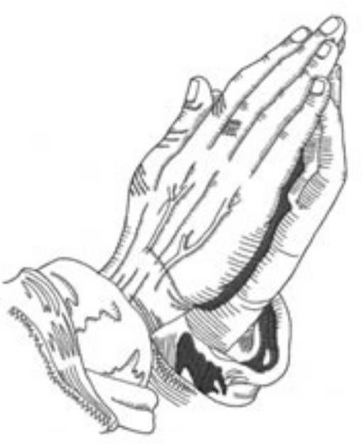 Picture of PRAYING HANDS Machine Embroidery Design