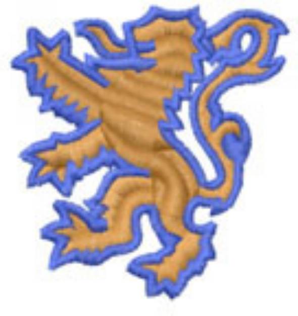 Picture of RAMPANT LION Machine Embroidery Design