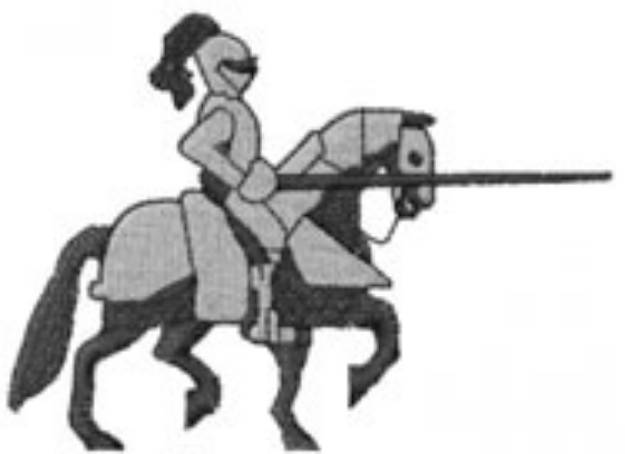 Picture of KNIGHT ON HORSE Machine Embroidery Design