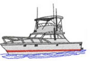 Picture of FISHING BOAT Machine Embroidery Design