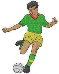 SOCCER PLAYER Machine Embroidery Design