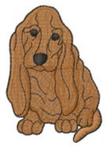 Picture of BASSET HOUND Machine Embroidery Design