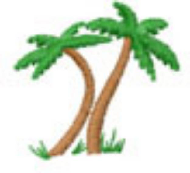 Picture of TWO PALMS Machine Embroidery Design