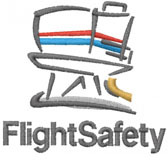 FlightSafety Machine Embroidery Design