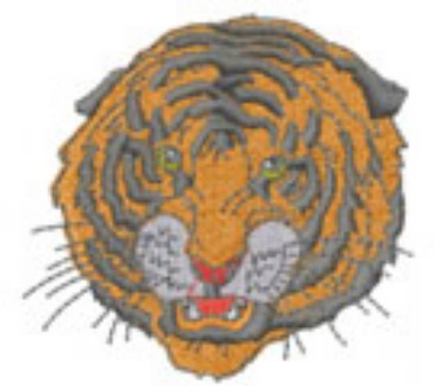 Picture of BENGAL TIGER FACE Machine Embroidery Design