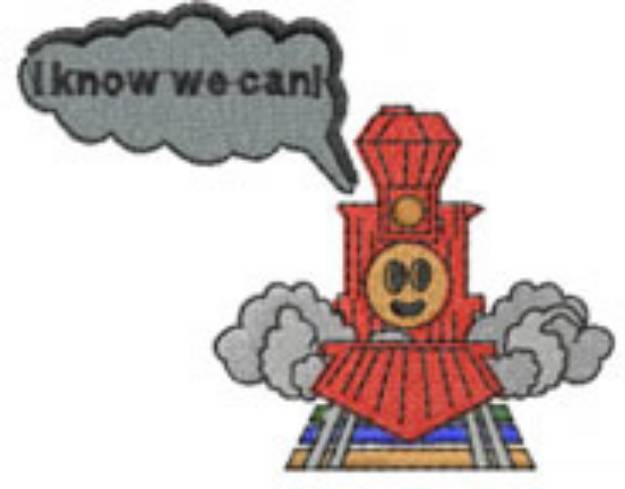 Picture of I KNOW WE CAN! Machine Embroidery Design