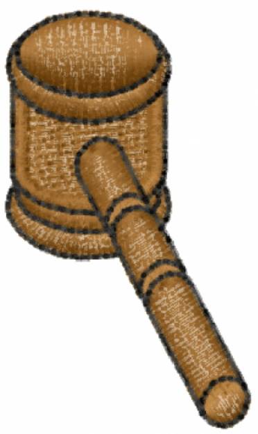 Picture of Legal Hammer Machine Embroidery Design