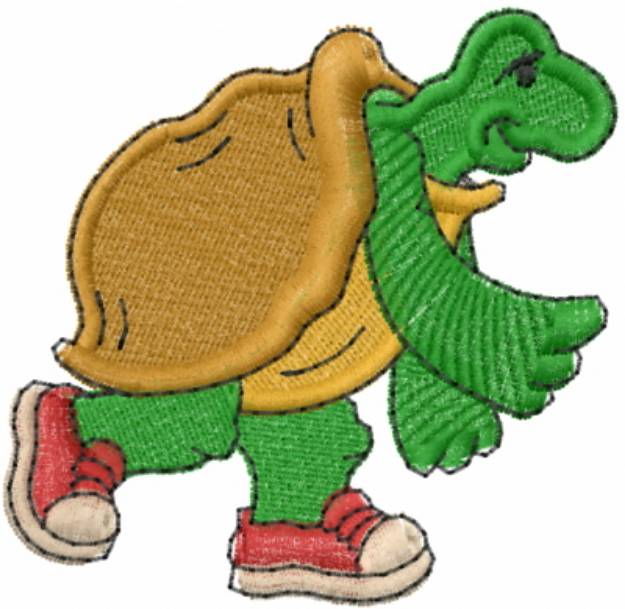 Picture of Running Turtle1 Machine Embroidery Design
