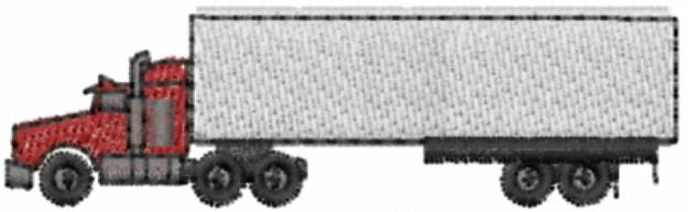 Picture of Truck Trailer Machine Embroidery Design