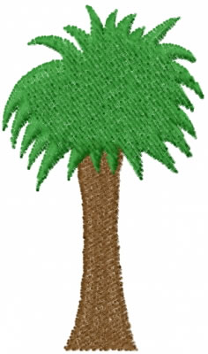 Palm tree 2 Machine Embroidery Design