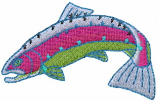 Picture of Rainbow Trout 1 Machine Embroidery Design