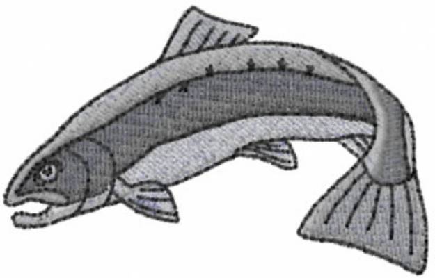 Picture of Silver Salmon 2 Machine Embroidery Design