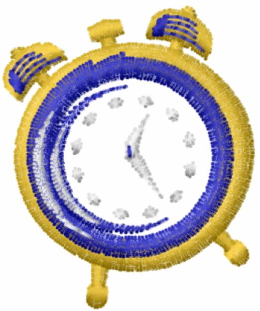 Picture of Alarm Clock 1 Machine Embroidery Design