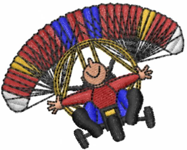 Picture of Hang Glider 1 Machine Embroidery Design
