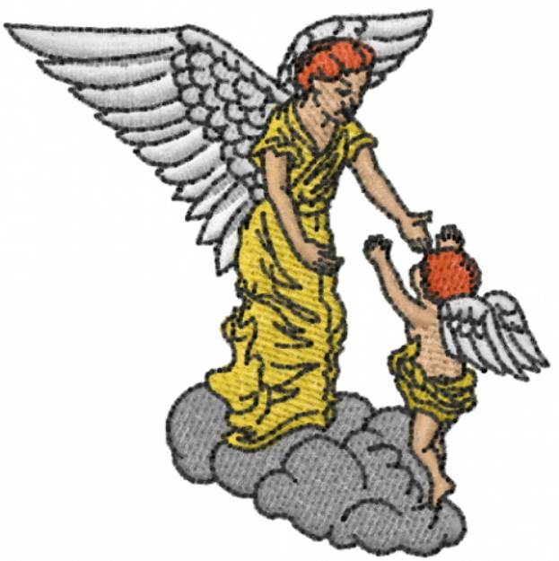 Picture of Angel Child 2 Machine Embroidery Design