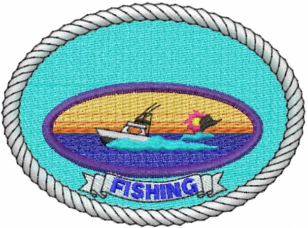 Picture of Fishing Marlin Machine Embroidery Design