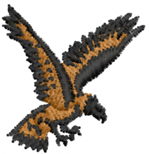 Flying Falcon Eagle 1 Machine Embroidery Design