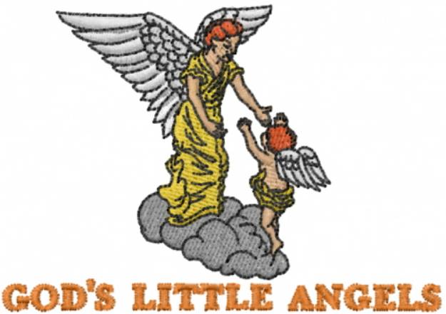 Picture of Gods Little Angel 2 Machine Embroidery Design