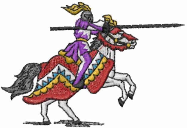 Picture of Joust knight 2 Machine Embroidery Design