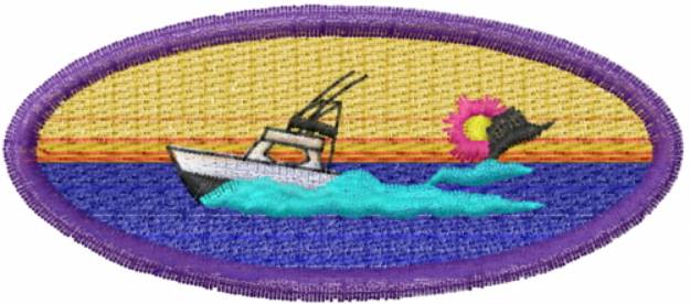 Picture of Off Shore Fishing 1 Machine Embroidery Design