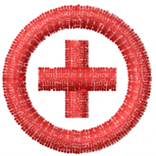 Red Cross Circle Machine Embroidery Design