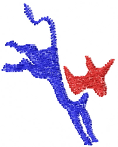 Democrat Donkey Machine Embroidery Design