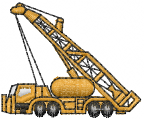 Drilling Rig Machine Embroidery Design
