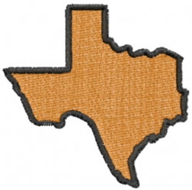 Picture of Old map Texas State Machine Embroidery Design
