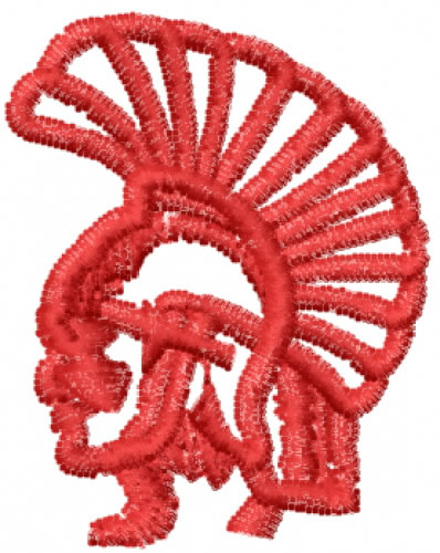 Spartan Trojan Machine Embroidery Design