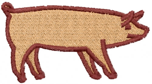 Hog Machine Embroidery Design