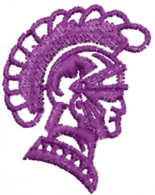 Picture of Trojan Head Machine Embroidery Design