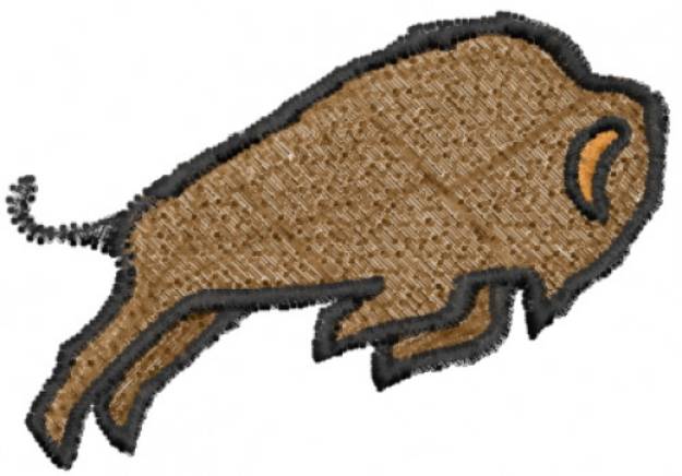 Picture of Charging Buffalo Machine Embroidery Design